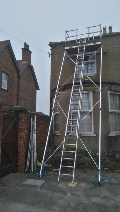 Repair work scaffolding image for gallery